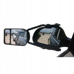 Side mirror cover for double towing