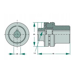 Coupling of the roller motor and pump