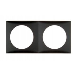 Fixture, switch housing, double anthracite frame b