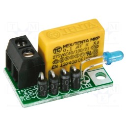 1 pcs x VELLEMAN - WSL181 - Light effect, visual effects,control lamp, 100÷240VAC, blue