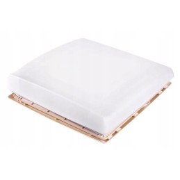 Roof window with vent motorized thule fan