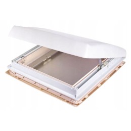 Roof window with vent motorized thule fan