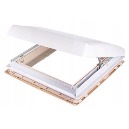 Roof window with vent motorized thule fan