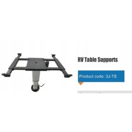 Electric table leg for a camper