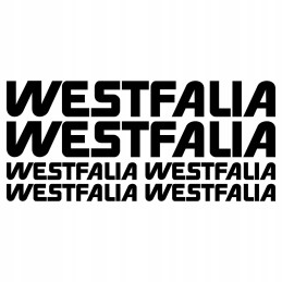 Westfalia camping sticker set