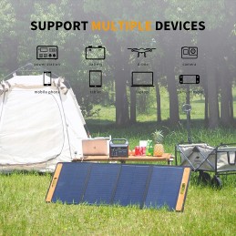 Portable solar panel 120w 12v 2xusb 160x53 5cm