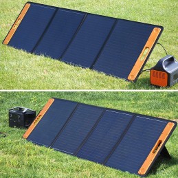 Portable solar panel 120w 12v 2xusb 160x53 5cm