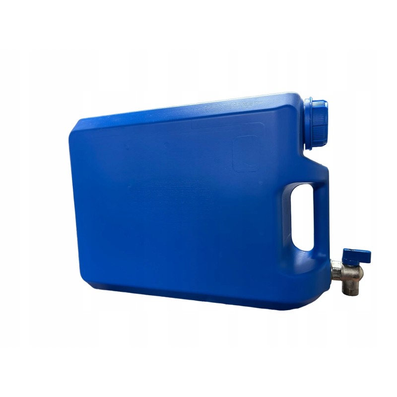 Water bank canister tank with tap, 10l, narrow, flat