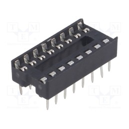 10 pcs x CONNFLY - DS1009-16AT1NX-0A2 - Socket: integrated circuits, DIP16, 7.62mm, THT, Pitch: 2.54mm