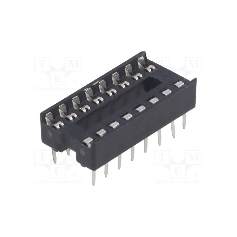 10 pcs x CONNFLY - DS1009-16AT1NX-0A2 - Socket: integrated circuits, DIP16, 7.62mm, THT, Pitch: 2.54mm