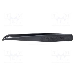 1 pcs x IDEAL-TEK - 707A.CF - Tweezers, Blade tip shape: sharp, Tweezers len: 115mm, ESD
