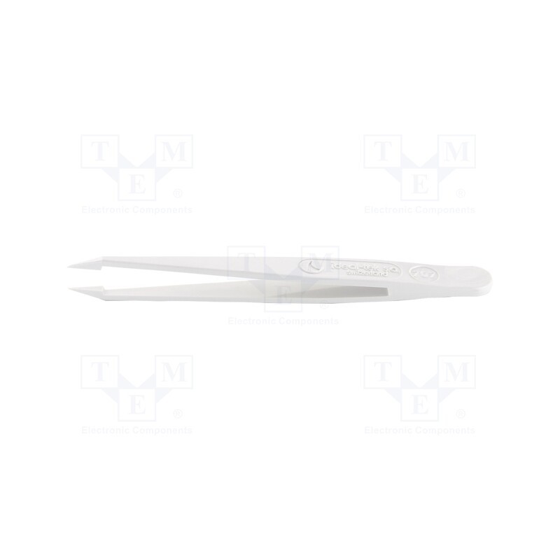 1 pcs x IDEAL-TEK - 707.DG - Tweezers, Blade tip shape: sharp, Tweezers len: 115mm, ESD