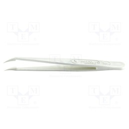 1 pcs x IDEAL-TEK - 707A.DG - Tweezers, Blade tip shape: sharp, Tweezers len: 115mm, ESD