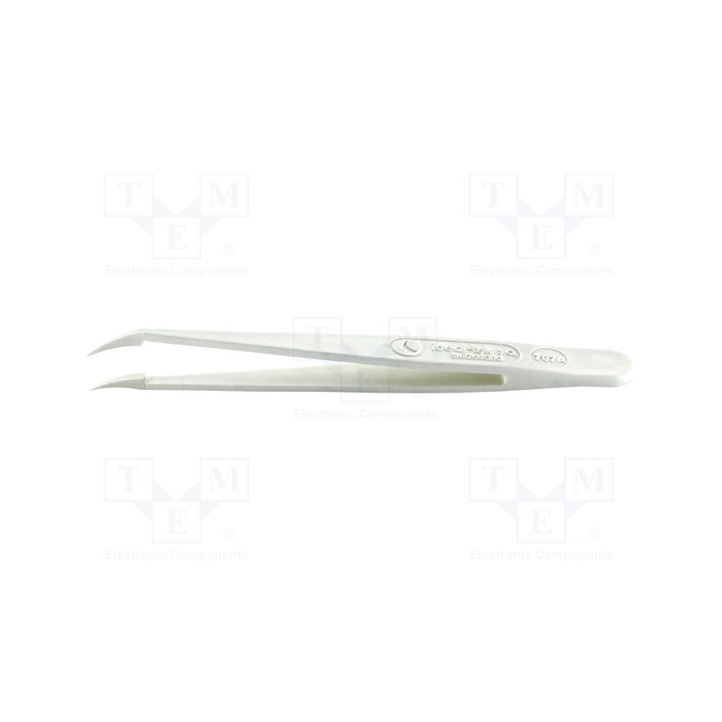 1 pcs x IDEAL-TEK - 707A.DG - Tweezers, Blade tip shape: sharp, Tweezers len: 115mm, ESD