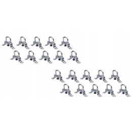 Tarpaulin hook, spring customs eye, 20 pcs