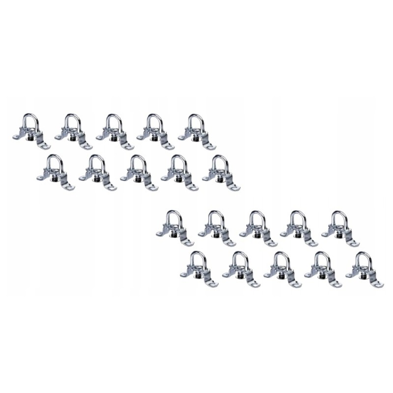 Tarpaulin hook, spring customs eye, 20 pcs