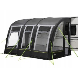 Pumped vestibule for camper trailer 390