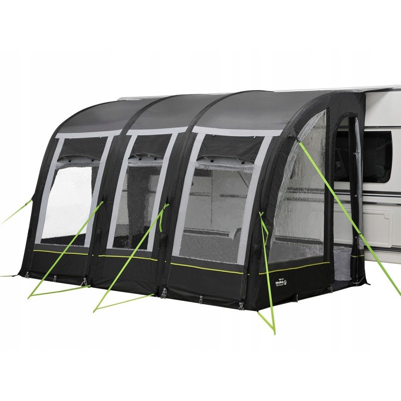 Pumped vestibule for camper trailer 390