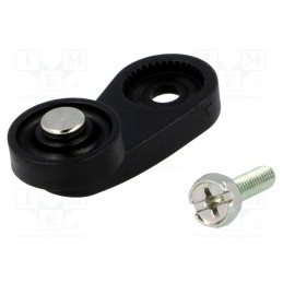 1 pcs x PIZZATO ELETTRICA - VF LE30 - Driving head, lever R 35mm, plastic roller Ø18mm