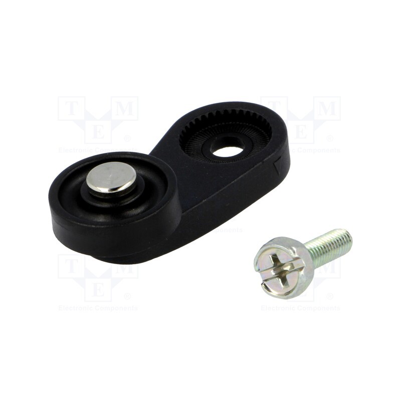 1 pcs x PIZZATO ELETTRICA - VF LE30 - Driving head, lever R 35mm, plastic roller Ø18mm