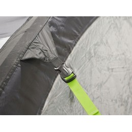 Pumped vestibule for camper trailer 390