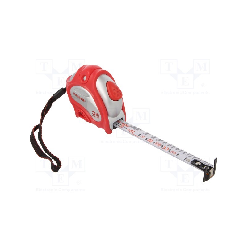 1 pcs x PROLINE - 20363 - Measuring tape, L: 3m, Class: II, white, double-sided