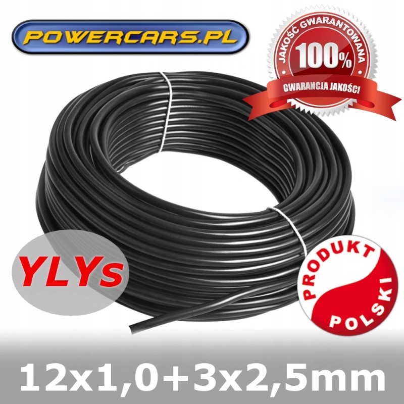 Cable, 15-core cable, 12x1 3x2 5 cores, semi-trailer