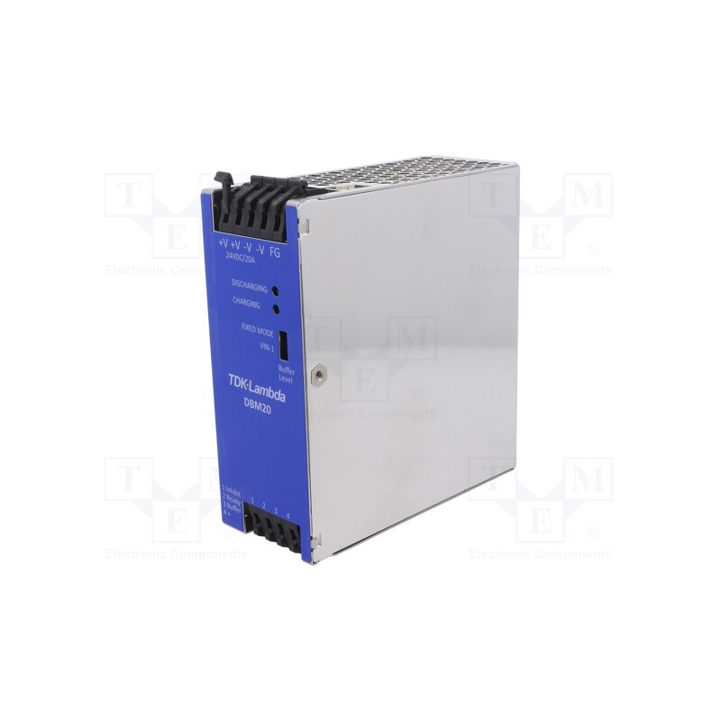 1 pcs x TDK-LAMBDA - DBM20/E - Module: buffer, for DIN rail, 448W, 22.4VDC, 20A, 23÷30VDC, 90%