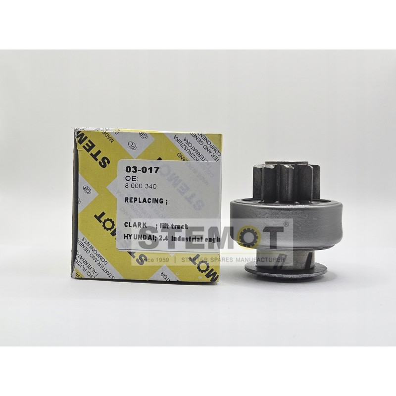 Starter coupling assembly bendiks stemot 03 017