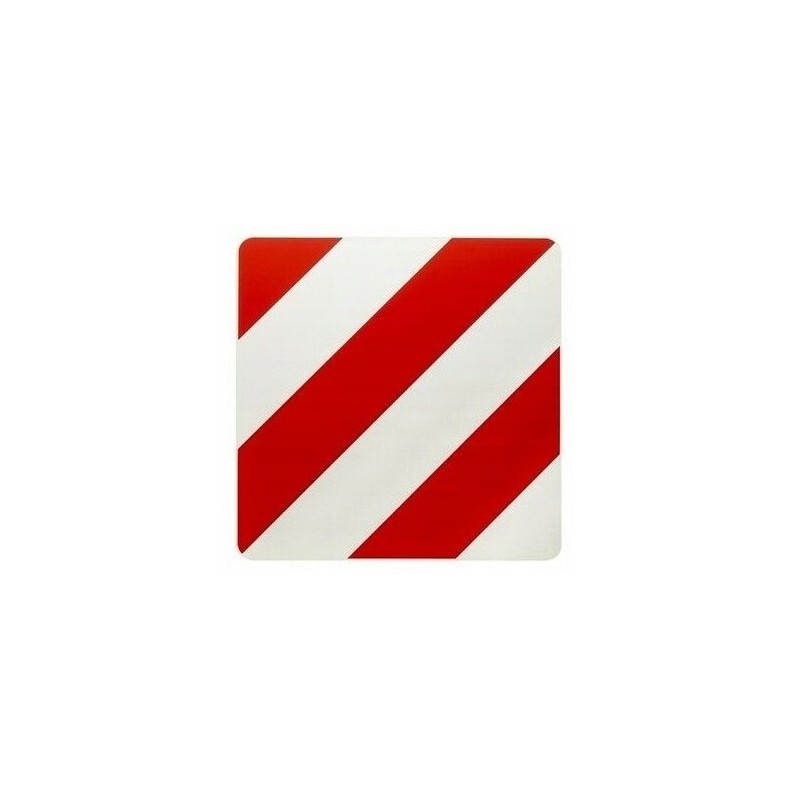 Oversized information warning board 42x42cm 1pcs diagonal stripes