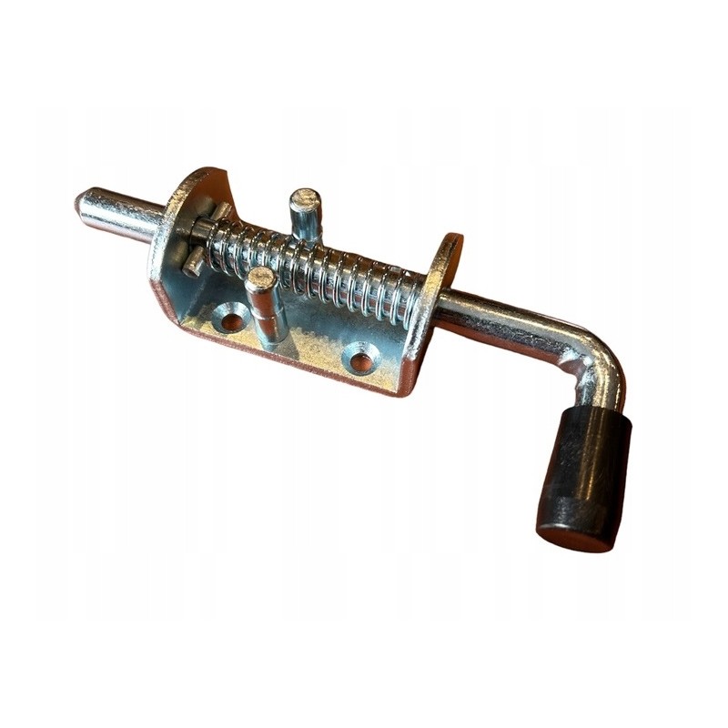 The latch, the bolt lock, the bolt to the sides, on a strong spring