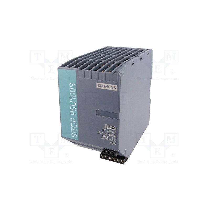 1 pcs x SIEMENS - 6EP1323-2BA00 - Power supply: switched-mode, for DIN rail, 168W, 12VDC, 14A, IP20