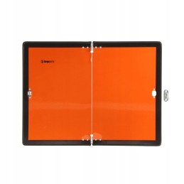 Orange foldable address board for vehicles from LA