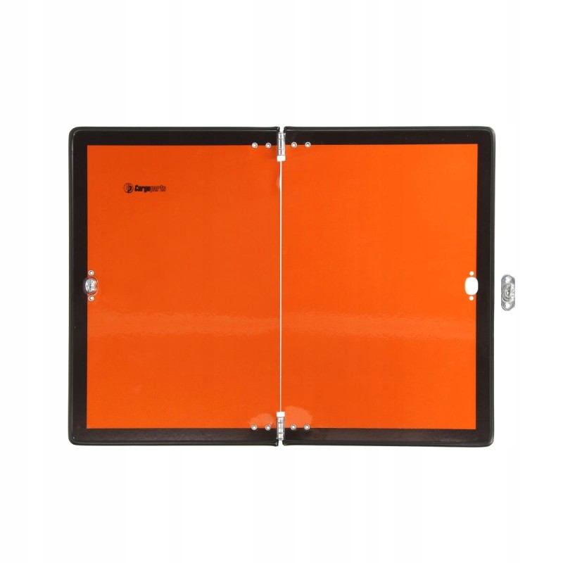 Orange foldable address board for vehicles from LA