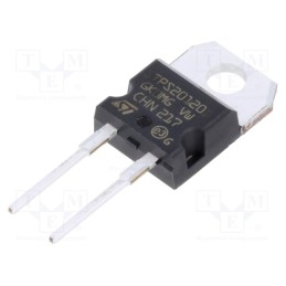 1 pcs x STMicroelectronics - STPS20120D - Diode: Schottky rectifying, THT, 120V, 20A, TO220AC,