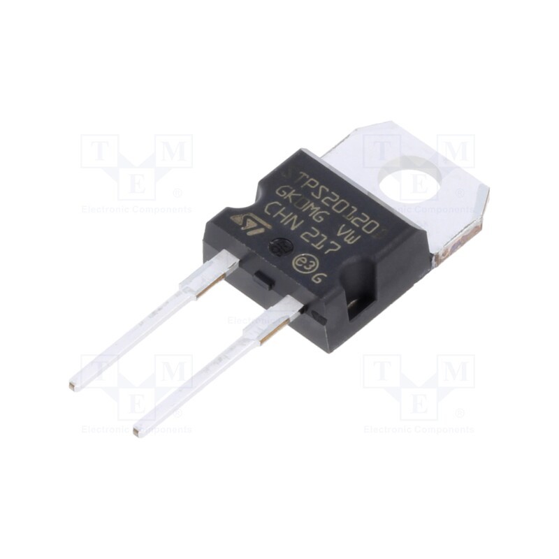 1 pcs x STMicroelectronics - STPS20120D - Diode: Schottky rectifying, THT, 120V, 20A, TO220AC,