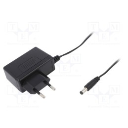 1 pcs x MEAN WELL - GSM12E05-P1J - Power supply: switched-mode, plug, 5VDC, 2.4A, 12W, Plug: EU, 80%