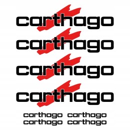 Carthago campervan camping stickers set