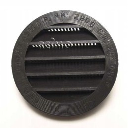 Round ventilation grille, diameter 100 mm, brown