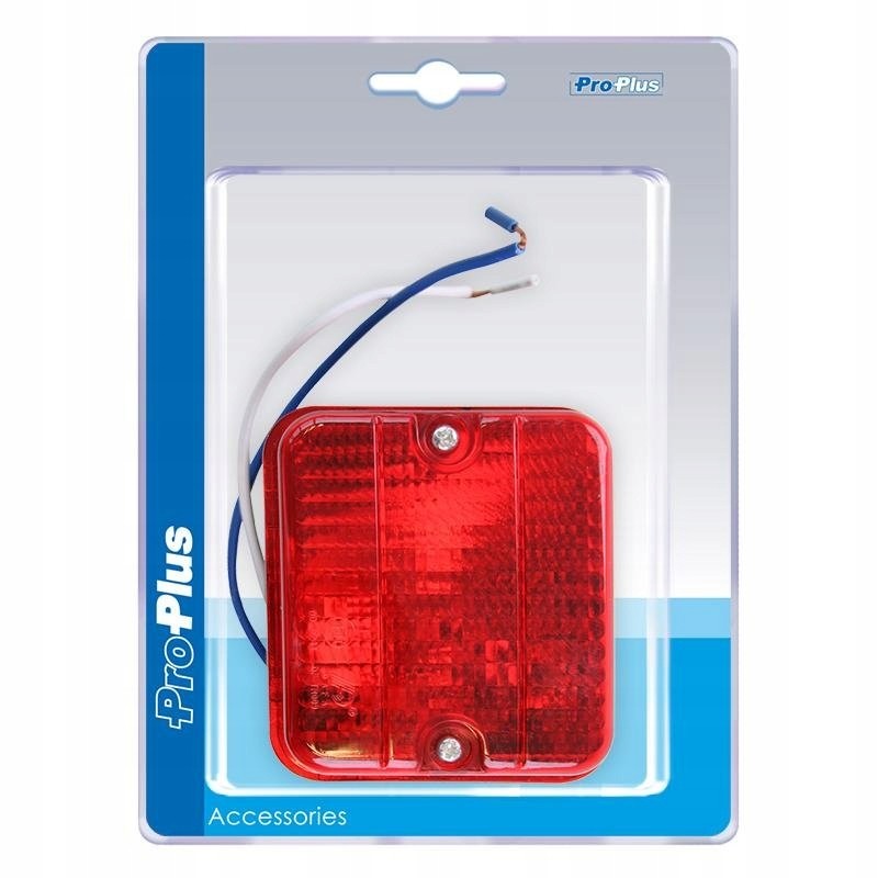 Red fog lamp 75x85x51mm homol e9