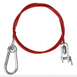 Trailer hitch brake securing cable