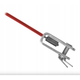 Trailer hitch brake securing cable