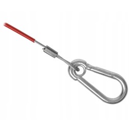 Trailer hitch brake securing cable