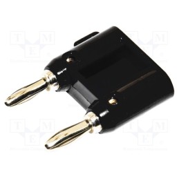 1 pcs x MUELLER ELECTRIC - BU-P1330-0 - Stackable safety shunt, 4mm banana, 15A, 5kV, black, screw