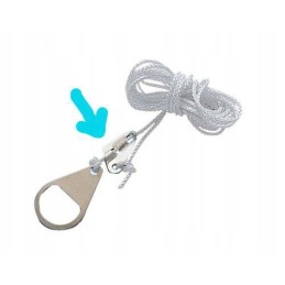 Tent rope tension plates, 3 holes, 10 pcs