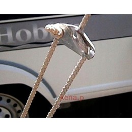 Tent rope tension plates, 3 holes, 10 pcs