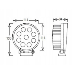 Halogen LED work lamp 10 80v