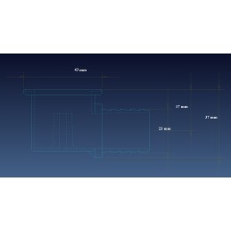 Sink drain, shower tray, angle siphon, 25mm plug