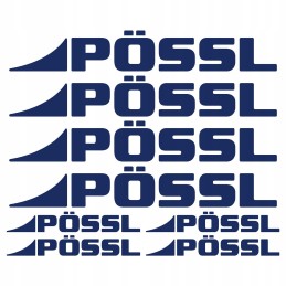 Possl camper camping sticker set