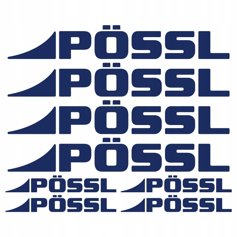 Possl camper camping sticker set